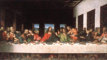  Leonardo Lienzo - La última cena copia de Leonardo da Vinci